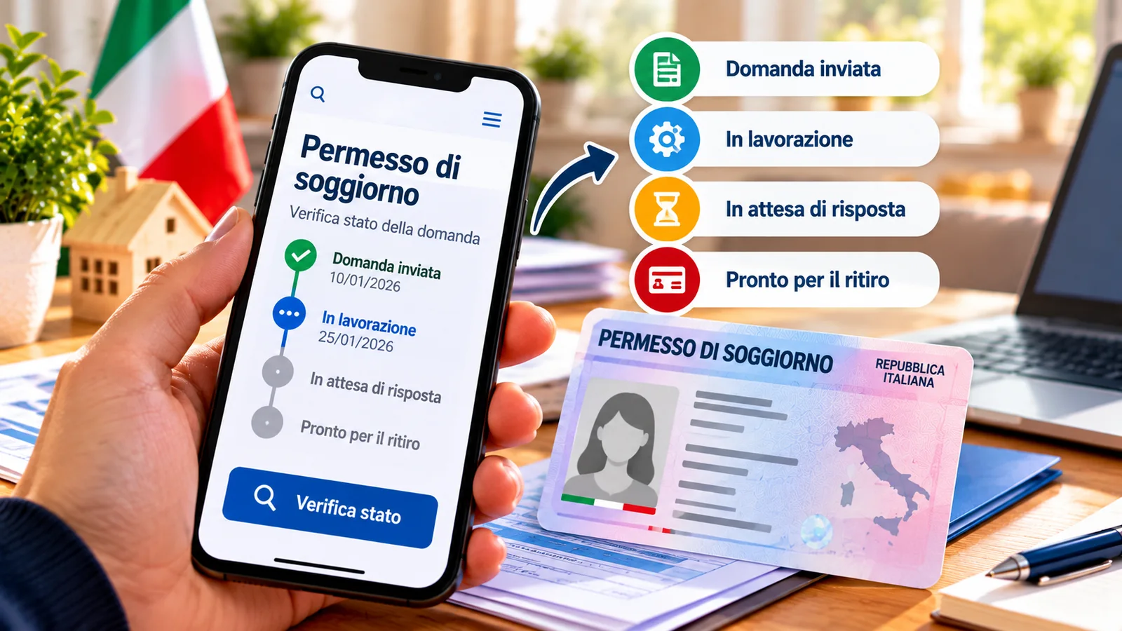 كيف تتحقق من حالة تصريح الإقامة في إيطاليا؟ خطوات متابعة Permesso di soggiorno